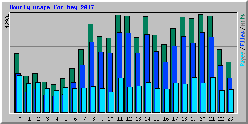 Hourly usage for May 2017