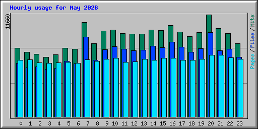 Hourly usage for May 2026